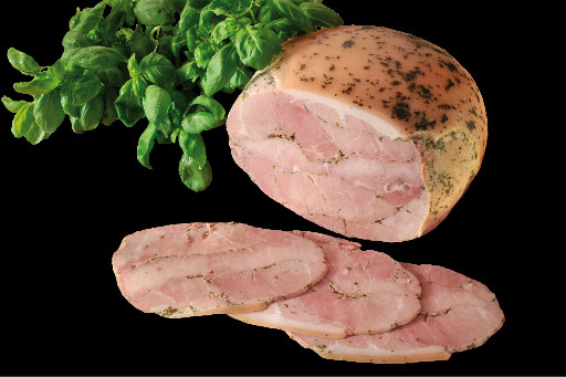 Cooked ham without rind with basil (4 kg)