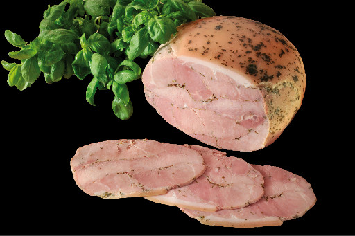 Jambon cuit choix avec couenne au basilic 