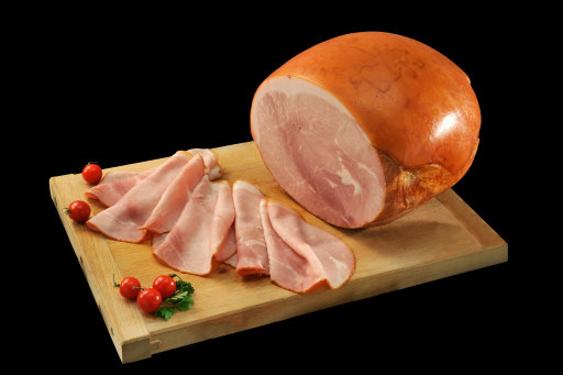 Lorraine smoked and cooked ham with rind